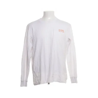 Langærmet t-shirt (Hvid, Flerfarvet) fra Planet NUSA Økologisk bomuld