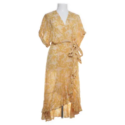 Omlottklänning (Gul, Vit) från & Other Stories Viskos, Bomull