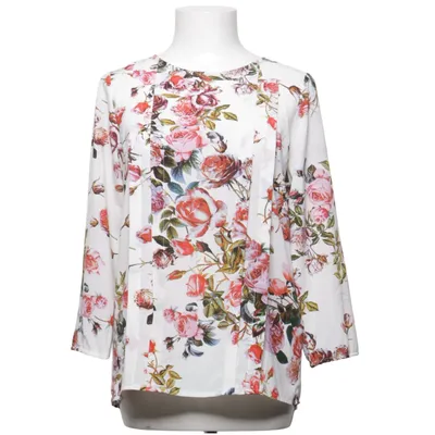 Blouse (Blanc, Multicolore) de High Fashion Élasthane, Viscose