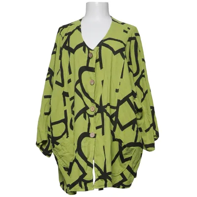 Blouse (Green, Black) from Befree Cotton, Linen