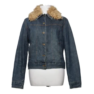 Fodrad jeansjacka (Blå, Beige) från Lindex Bomull, Polyamid, Polyester