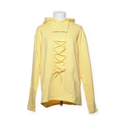 Sweat à capuche (Jaune) de Criminal Damage Coton