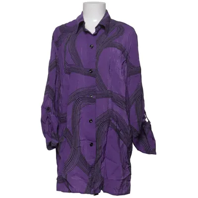 Blouse (Purple, Black) from Sempre Priu Linen, Polyamide, Viscose