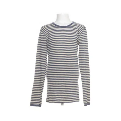 Long sleeve T-shirt (White, Blue) from Engel Wool
