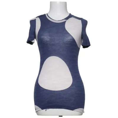 T-shirt (Blue, Beige) from Marc by Marc Jacobs Linen, Modal, Viscose