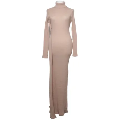 Turtleneck kjole (Beige) fra MM6 by Maison Margiela Polyamid, Uld