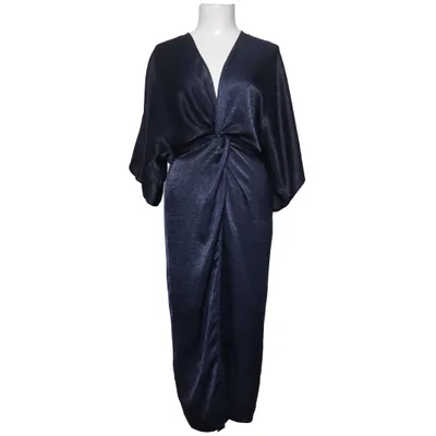Wrap dress (Blue) from Make Way Polyester, Viscose