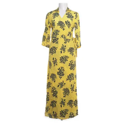 Robe portefeuille (Jaune, Noir) de Anna Viscose
