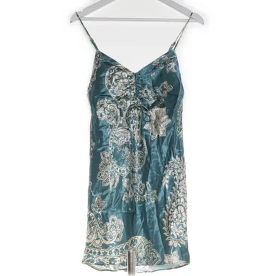 Dress (Petrol green, White) from Zara Viscose