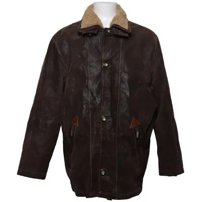 Shearlingjacka (Brun) från CKN of Scandinavia Bomull, Skinn, Polyester