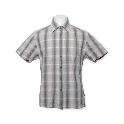 Kortärmad skjorta (Beige, Blå, Brun) från ESPRIT Bomull