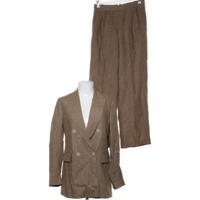 Kostym (Beige) från Massimo Dutti Linne, Viskos