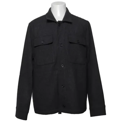 Oberhemd (Grau) von Bläck Baumwolle, Polyamid, Polyester, Wolle