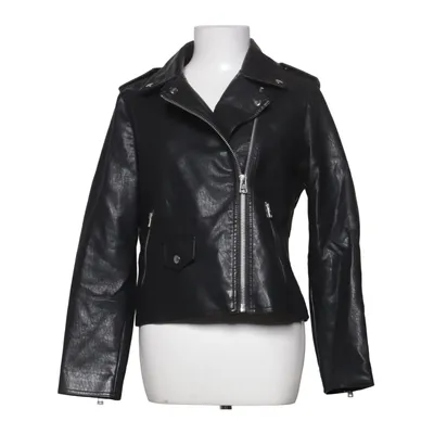 Veste de motard (Noir) de Topshop Petite Coton, Polyester, Polyuréthane, Viscose