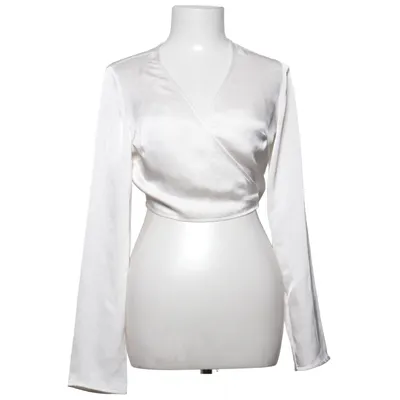 Wikkelblouse (Wit) van Bershka Polyester