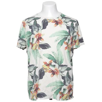 T-shirt (Beige, Flerfarvet) fra Selected Homme Bomuld