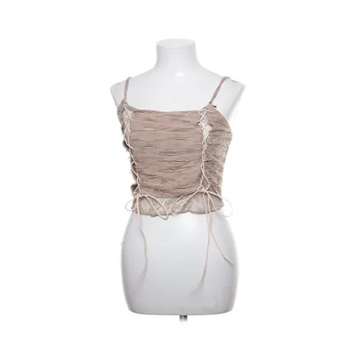 Crop Top (Beige) von PrettyLittleThing Elasthan, Polyester