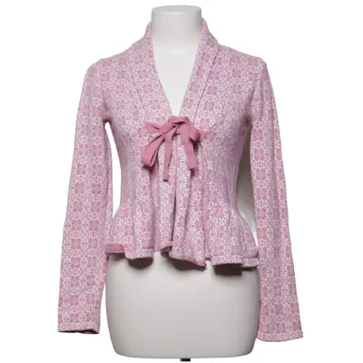 Wrap cardigan (Pink, White) from Chelsea Cotton