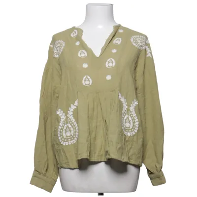 Blus (Grön) från Zara Bomull, Linne