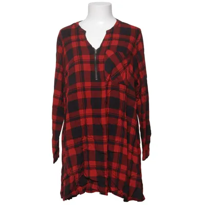 Jurk (Rood, Zwart) van Janina Curved Viscose