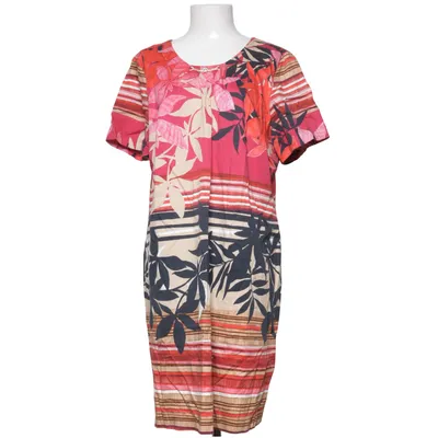 Robe (Rouge, Beige, Multicolore) de Elinette Coton, Élasthane, Polyester
