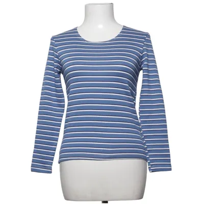 T-shirt à manches longues (Bleu, Blanc) de Perfetto Coton, Polyester