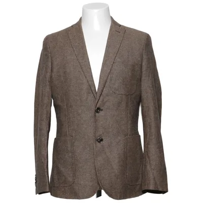 Blazer (Brown) from J.Lindeberg Acetate, Acrylic, Cotton, Polyester, Viscose, Wool