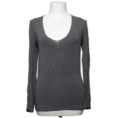 Lange mouwen shirt (Grijs) van Majestic Filatures Elastaan, Viscose