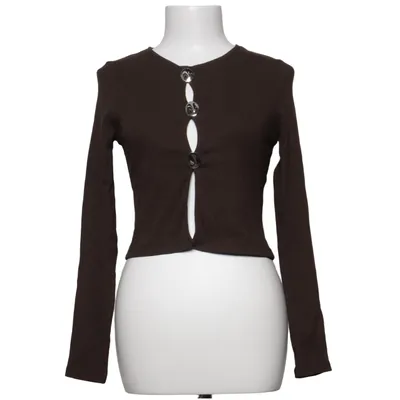 Cardigan (Bruin) van Divided by H&M Katoen, Elastaan