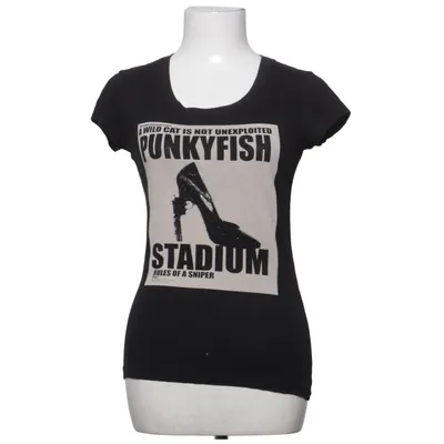T-shirt (Zwart) van Punkyfish Katoen