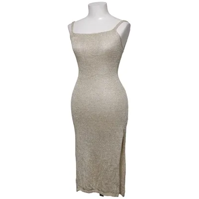 Strandklänning (Beige) från Lulu Metallfiber, Viskos