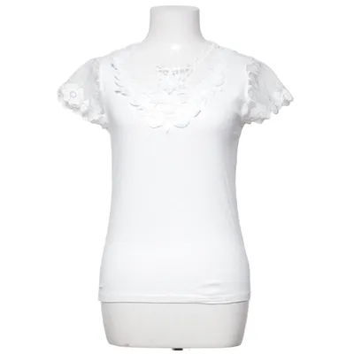 Top (White) from Menglu Cotton, Elastane