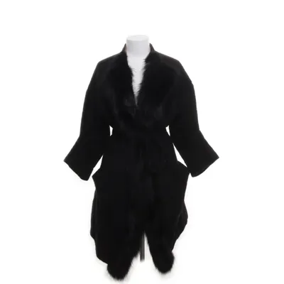 Manteau (Noir) de Ottod'Ame Laine, Polyester, Viscose