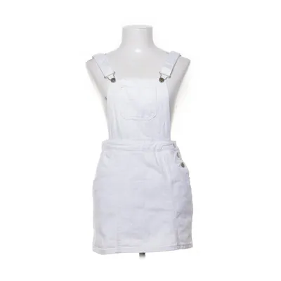 Dungaree dress (White) from Boohoo Blue Cotton, Polyester