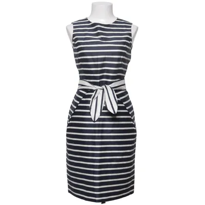 Robe (Bleu, Blanc) de Carolina Herrera Acétate, Coton, Cupro, Soie