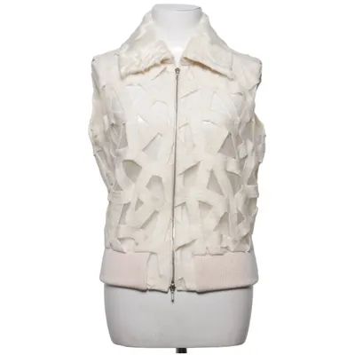 Outer vest (White) from Akris Elastane, Silk, Wool