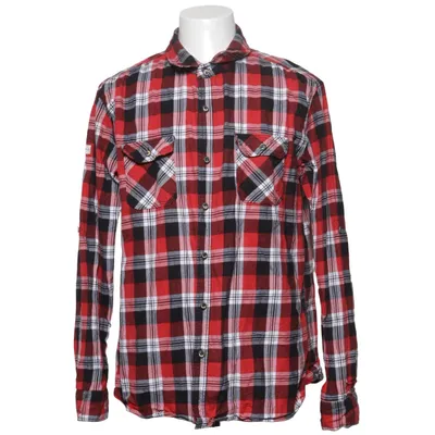 Flannel skjorte (Rød, Sort, Hvid) fra Denim Day Bomuld