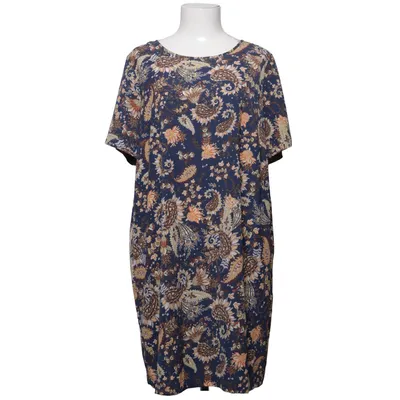 Jurk (Blauw, Meerkleurig) van ONLY Carmakoma Elastaan, Polyester