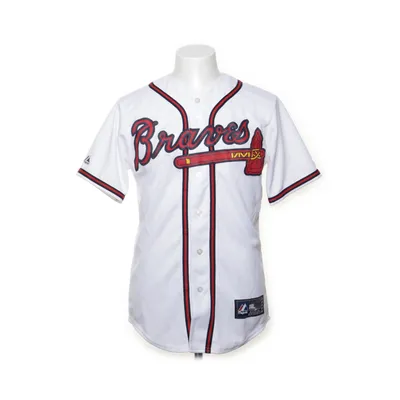 Baseballtröja (Vit, Röd) från Majestic Polyester