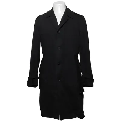 Trenchcoat (Zwart) van Wim Neels by Vetements de Sport Katoen, Viscose