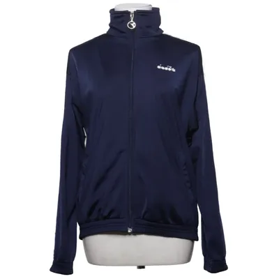 Træningsjakke (Blå, Hvid) fra Diadora Polyester