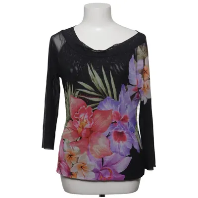 Top (Black, Multicolored) from Angelo Marani Elastane, Polyamide
