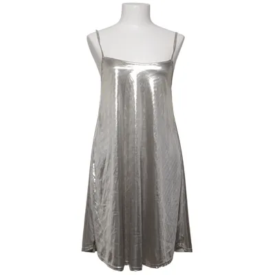 Dress (Silver) from Missi London Elastane, Polyester