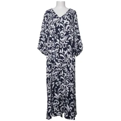 Maxikleid (Blau, Weiß) von Isolde Viskose
