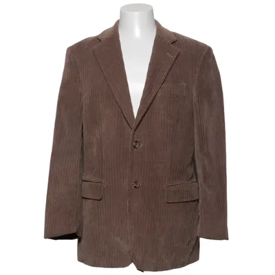 Blazer (Brown) from Carl G. Collection Cotton, Polyester