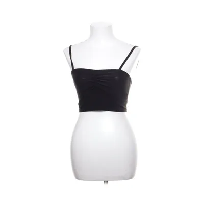 Crop top (Svart) från Boohoo Elastan, Polyester