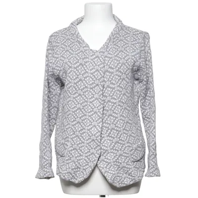 Wrap cardigan (Gray, White) from Playback Cotton