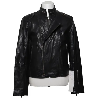 Biker jacket (Black) from Petroff Leather, Polyester