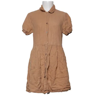 Shirt dress (Brown) from Zara Woman Premium Collection Linen