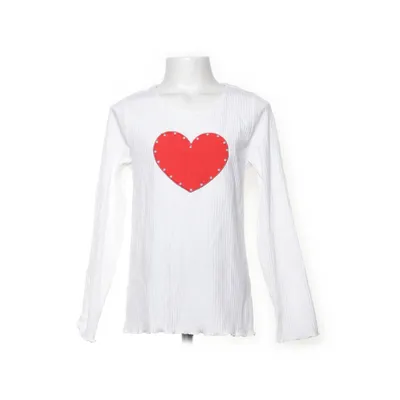 Topp (Vit, Röd) från Isaac Mizrahi Bomull, Elastan, Polyester